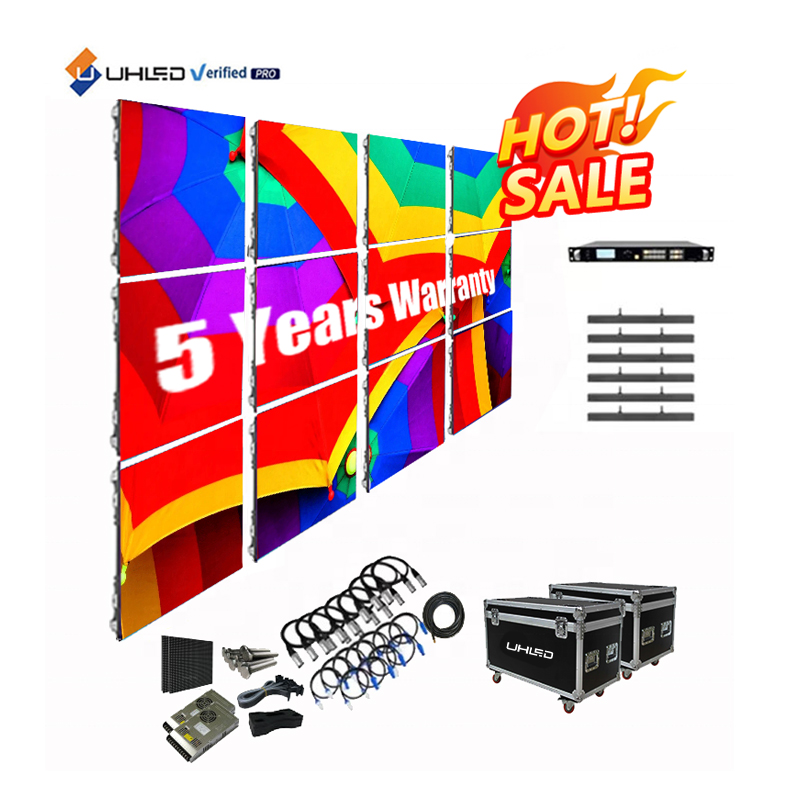 Led Video Wall Indoor Outdoor Led Display Screen P2.6 P3.91 Waterproof Wedding Background Rental LED Display Video Wall Panel