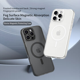 VOKAMO 2024 New Phone Cases for i Phone 16 Frosted Translucent Case Magnetic Cell Phone Case Cover For i Phone 16 Pro Max Case