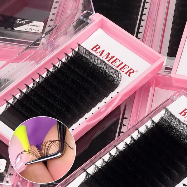 0.05 Hand Made Eyelash Extensions Mega Volume Velvet Extra Black Lash Extension Trays Supplier