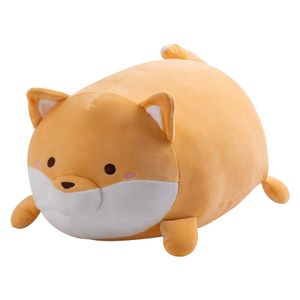 Cute Soft Shiba Inu Dog Pillow Stuffed Animals Plush Toys Hugging Cuddly Shiba Inu Dog Doll Cushion Gift for Kids