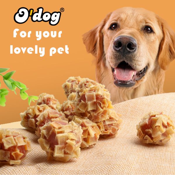 oem specially developed dog treats pet sancks dry dog food starchy potato chicken meatballs for dog chicken potato ball