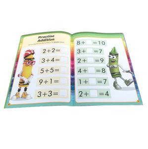 Customized Number Exercise Book Coil Binding Handwriting Tracing Books Dry Easy Erasable Spiral write and Wipe Clean Book