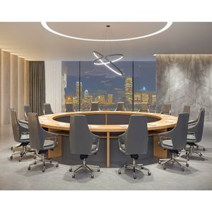 Conference Desks Office Furniture Boardroom Table 8 People Meeting Table for Sale Cheap MFC Wooden Contemporary HYZ01 Customized