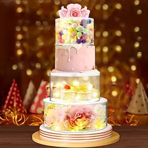 Hefei Yageli Craft Products Factory wholesale Acrylic cake display riser Acrylic food holder riser Acrylic food staging riser