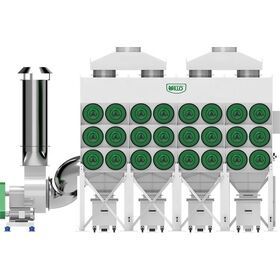 VILLO Large Airflow Industrial Dust Collection Control System for Lithium Battery Factory