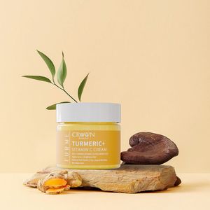 Private Label Skincare Mosturizer Anti Wrinkles Aging Vitamin C Whitening Dark Spot Remover Brightening Turmeric Face Cream
