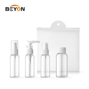 Round Plastic Acrylic Luxury Cosmetic Cream jar Lotion Pump Bottle pump cosmetic bottle 80ml