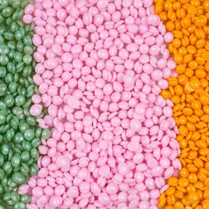2.2lb 1kg 500g 100g Low Sensitivity Temperature Premium Glitter Pink Strip Less Hard Wax Beads Professional Bulk Rosin Free