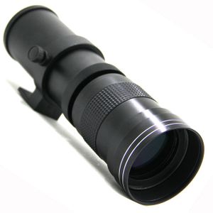 Black f/8.3-16 420-800 Super Telephoto Zoom Camera Lens
