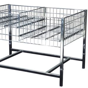 Sigmetal Professional manufacturing Shop Store Retail Metal Mesh Promotion Wire Merchandise Display Bin Cage