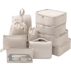 8pcs Packing Organizers Bags Set Packing Cubes Set Travel Waterproof Travel Essential Bag