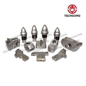 Building construction tools round shank pick auger drill tungsten carbide tipped cutting rock drilling bullet teeth