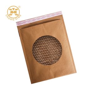 Custom Printed Self-Sealing Bubble Lined Cushioned Mailing Bag Compostable Recyclable Brown Kraft Paper Padded Envelopes Mailers