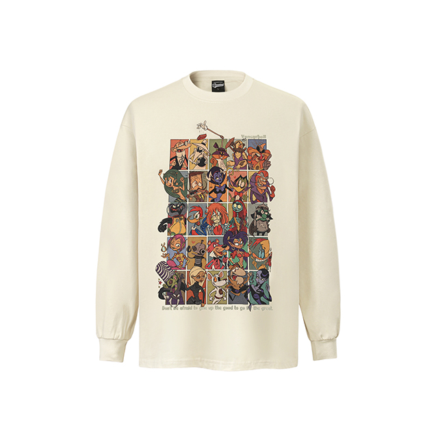 Wholesale printing graphic cotton sweatshirt for men women