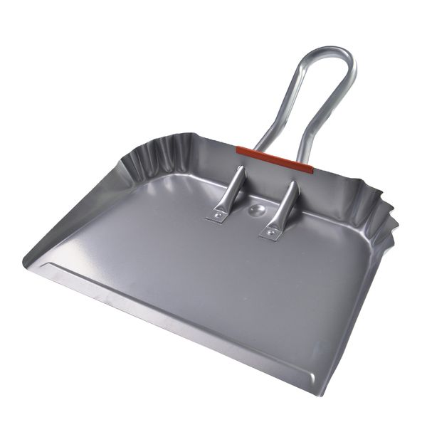 Industries Heavy Duty Metal Steel Dustpan Space Saving Dust and Debris Cleaning Tool Ideal for Home and Commercial Use