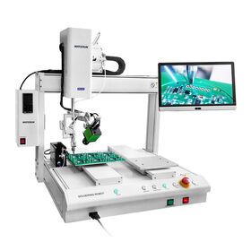 5 Axis PV Module Solder Robot Automatic XYZ Solar Cell Robotic Soldering Machine, PCB Cheap Soldering Robot Price