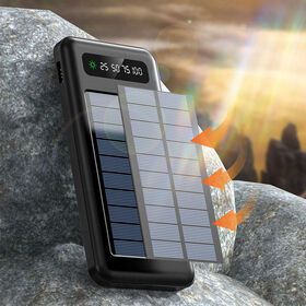 solar powerbank slim quick charging built in cable 10000mah travel portable charger solar power bank 20000mah for mobile phone