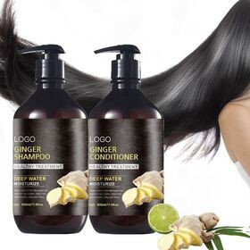 Private Label Pure Natural Organic Hair Care Set Deep Water Moisturize Ginger Hair Shampoo And Conditioner
