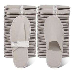 Wholesale Closed Toe Poly Terry Disposable Hotel Guest Slipper