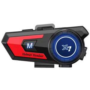 New Wireless Intercom Motorcycle Helmet Headset Bluetooth Communication Kit Full Helmet Interphone for Motorcycles