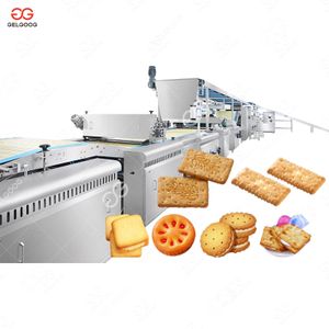 Commercial Biscuit Automation Line Rotary Soft And Hard Biscuit Make Machine with Oven