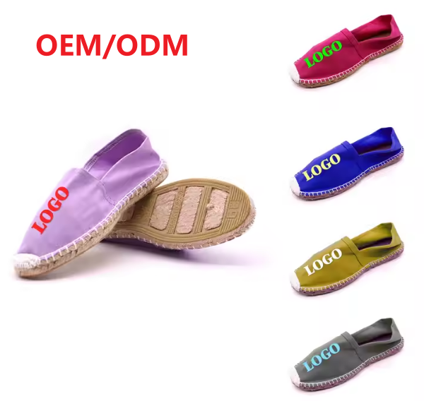 High Quality Woman Hemp Outdoor Canvas Summer Wholesale Cheap Flat Casual Women Comfort Breathable Espadrilles