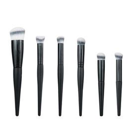 Ahyee single foundation brush private label powder foundation eyeshadow eyeliner lip contour concealer smudge brush tool