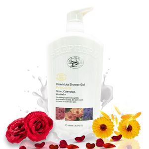 wholesales private label oem customer logo best quality low price calendula rose lavender shower gel