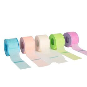 Non woven silicone lash tape plasters silicone perforated surgical tape medical silicone gel tape eyelash extensions