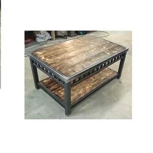 Modern Industrial Vintage Table Metal Coffee Tables for Living Room Dining Home Decoration Durable Furniture
