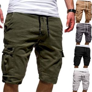 New Mens Shorts Fitness Casual Drawstring Short Pants High Quality Shorts Men's Multi-pocket Sports Gym Shorts