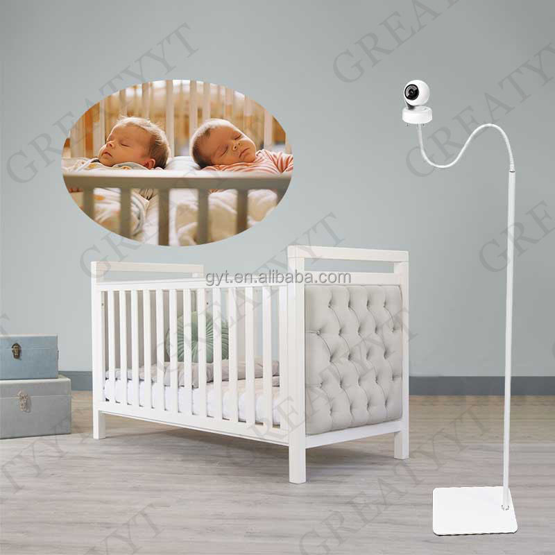 GREATYYT Aluminum Alloy Adjustable Height Baby Monitor Stand Baby Monitor Floor Stand for Universal Baby Camera Stand