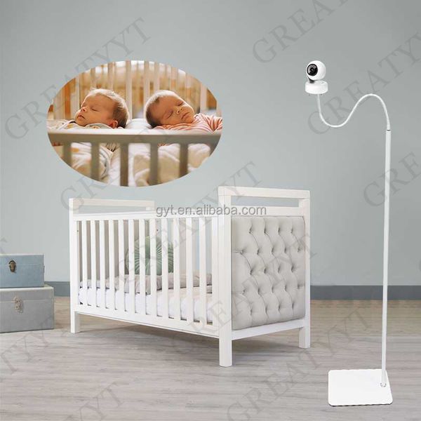 GREATYYT Aluminum Alloy Adjustable Height Baby Monitor Stand Baby Monitor Floor Stand for Universal Baby Camera Stand