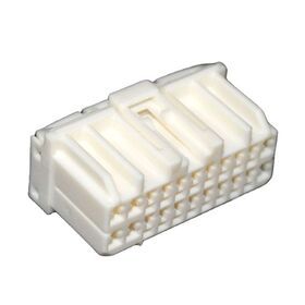 174515-1 TE White 22 Pin Female Straight PCB Connector For Toyota 90980-10765