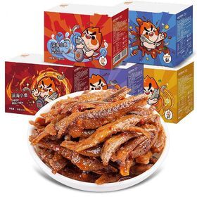 Wholesale casual fresh seafood snacks with five flavors of dried fish