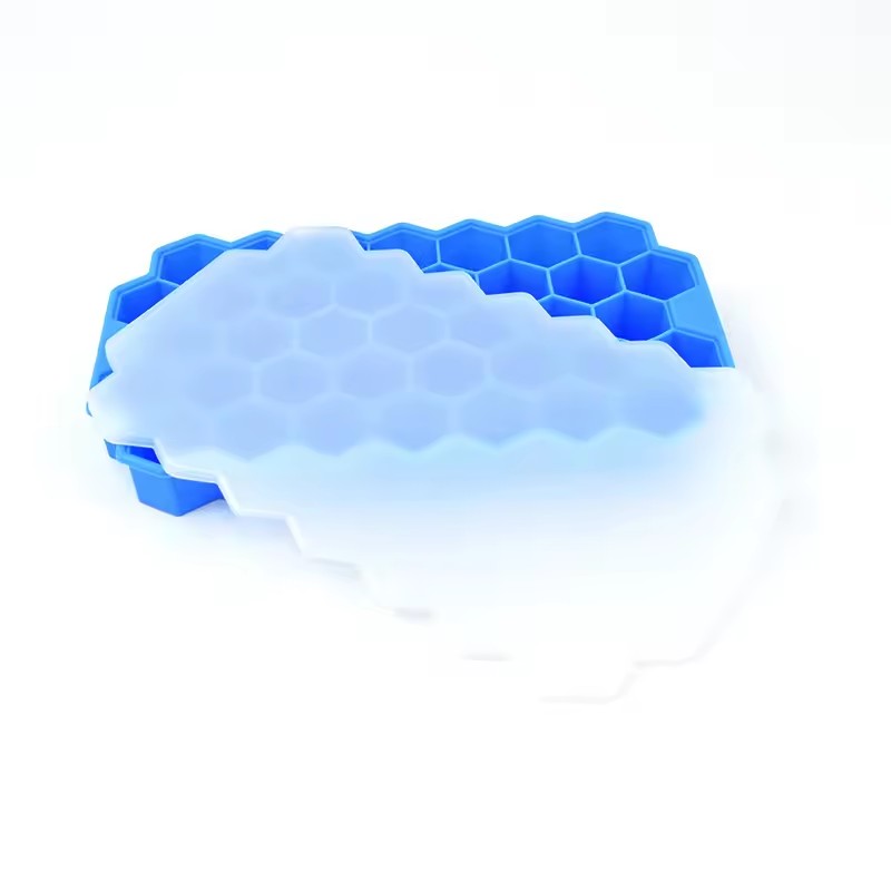 Cixi Ebridge Imp. & Exp. Co., Ltd. Available Stocked Silica Gel ice Cube Honeycomb 37 Holes Ice Making Mold Tray
