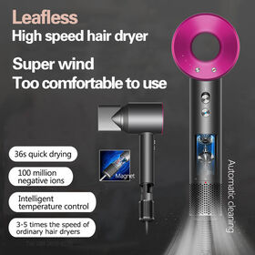 Shenzhen Techoss Technology Co.,Ltd High spee Professional Ionic Hair Dryer, Powerful 1600W Fast Drying Low Noise Blow Dryer with 2 Concentrator Nozzle 1 Diffuser Att