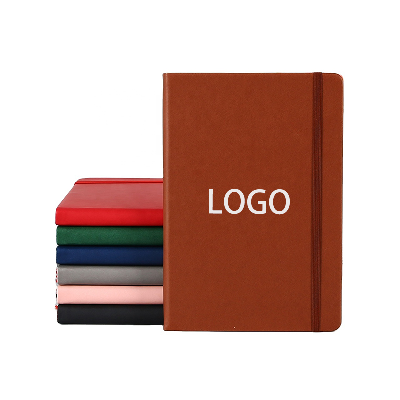 Cover Notebook A5 A6 Journal Diary And Sales Promotion Pen Gift Notebook Set Print Premium PU Leather Mate Leather