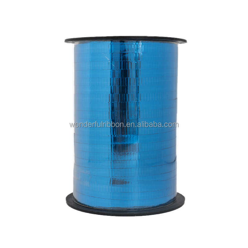 Huizhou Wonderful Packaging Materials Co., Ltd. Colorful Curling Ribbon Spool for Decoration with Solid Metallic High Glossy Plastic Ribbon Spool