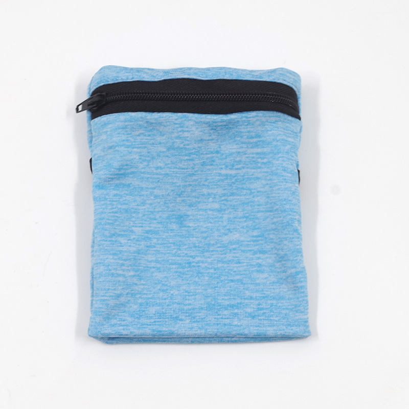 Shijiazhuang Langofit Import And Export Co., Ltd. Outdoor Sports Wrist Wallet Breathable Absorbent Sweatband Pocket Elastic Body-Fitting Mini Arm Wrist Bag