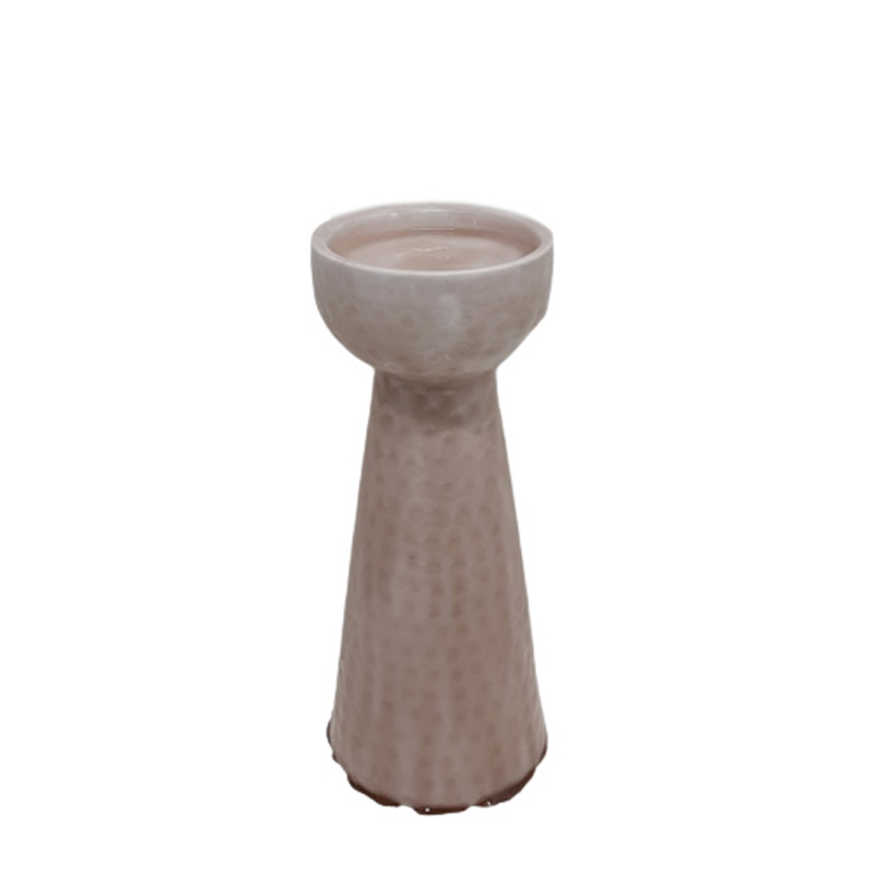 PARAMOUNT HOME COLLECTIONS PRIVATE LIMITED Trending Iron Candle Pillar Holder With Hammered Mushroom Color For Home And Wedding Tabletop Decoration Handmade