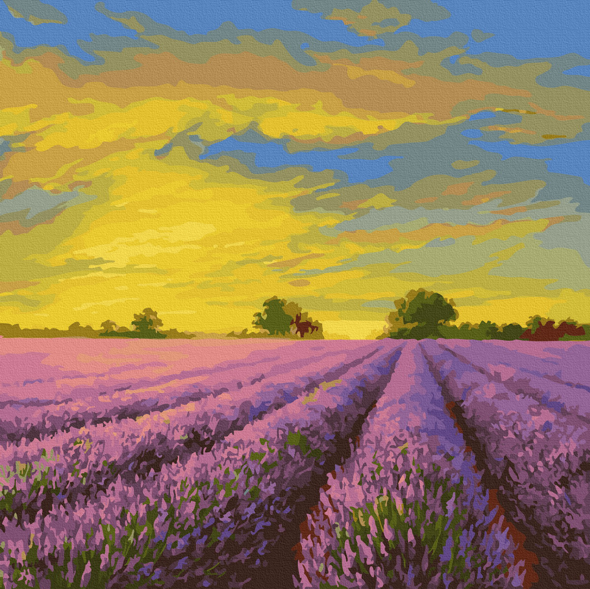 Painting By Numbers Factory Direct Selling Landscape Canvas Art Graceful Oil Painting customizable wholesale