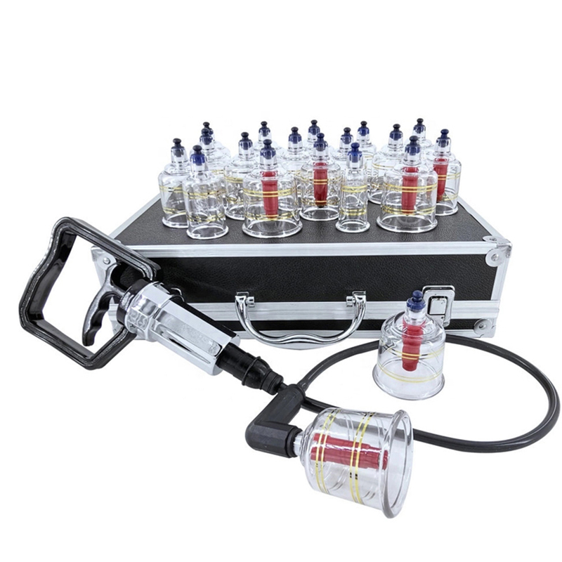 Shinylink(Shanghai) Industrial Inc. 19 Cups Medical Vacuum Cans Cupping Cup Cellulite Suction Cup Therapy Massage Anti-cellulite Massage Cupping Therapy Kit