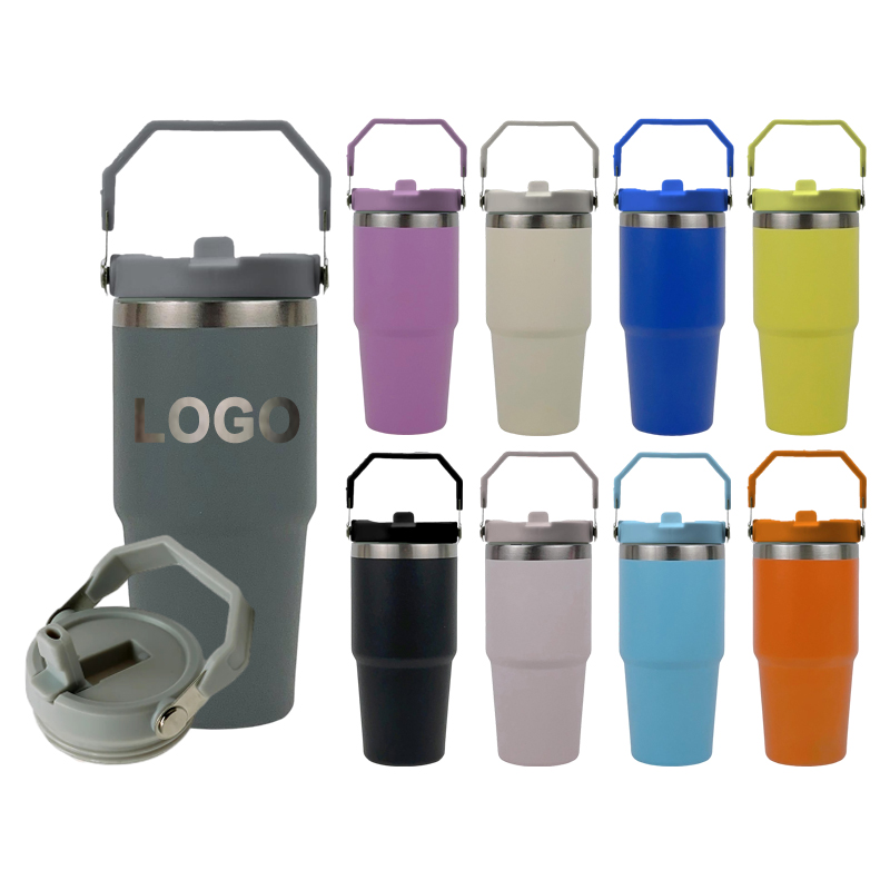 Yongkang E-Water Commodity Co., Ltd. 14 oz Leak-proof Stainless Steel Tumbler with Flip Straw Vacuum Insulated Water Bottle Double Wall Reusable Cup