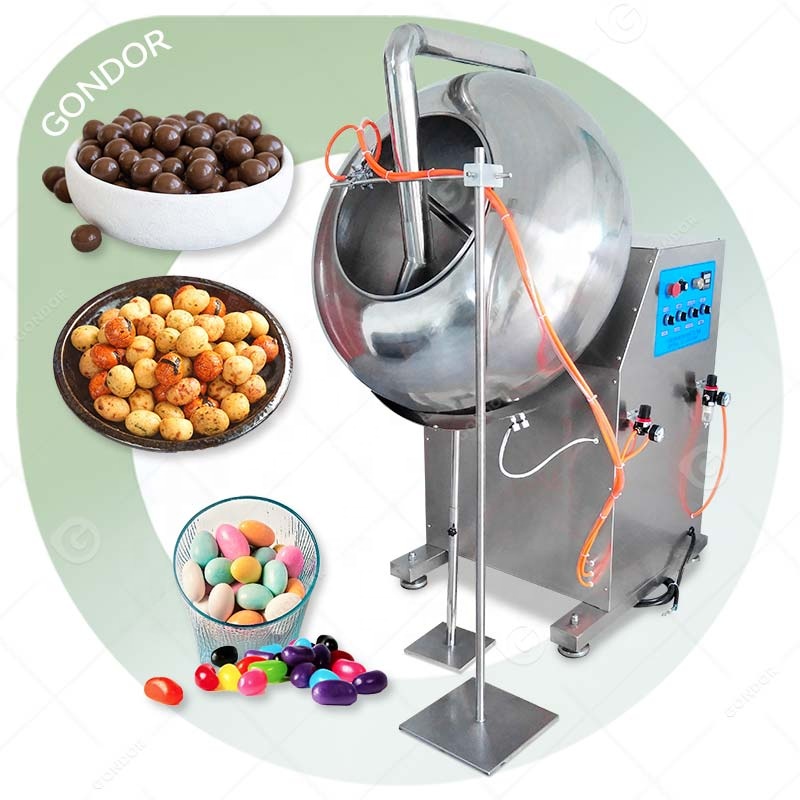 Gondor Machinery Snack Chocolate Polishing Pan Byc-800 Coater Equipment Tablet Sugar Coating Machine (Model: Sc 350)