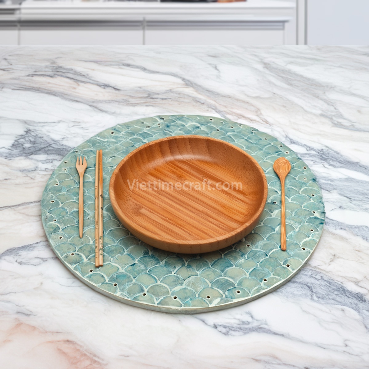 Wholesale Dish And Place Mother of Pearl Placemat Ocean Design, Mats And Pat Tableware Home Decoration Vietnam
