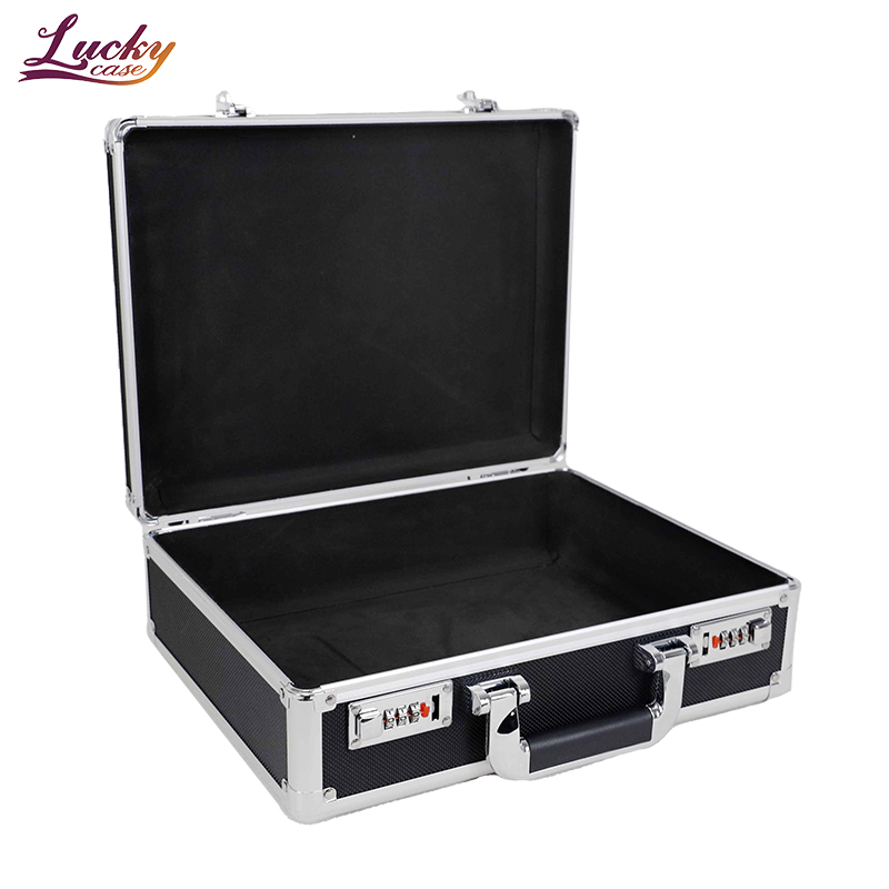 Foshan Nanhai Lucky Case Ltd. Black Customized Carrying Hard Case Durable Aluminum Box For Tools And Accessories Portable Custom Aluminum Case