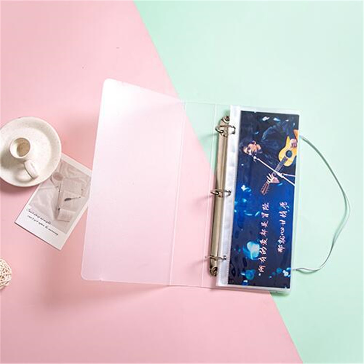 Digi-in Digital Technology Co. Ltd Clear Plastic Cover 3 Rings Collect Book Kpop Banner Slogan Binder