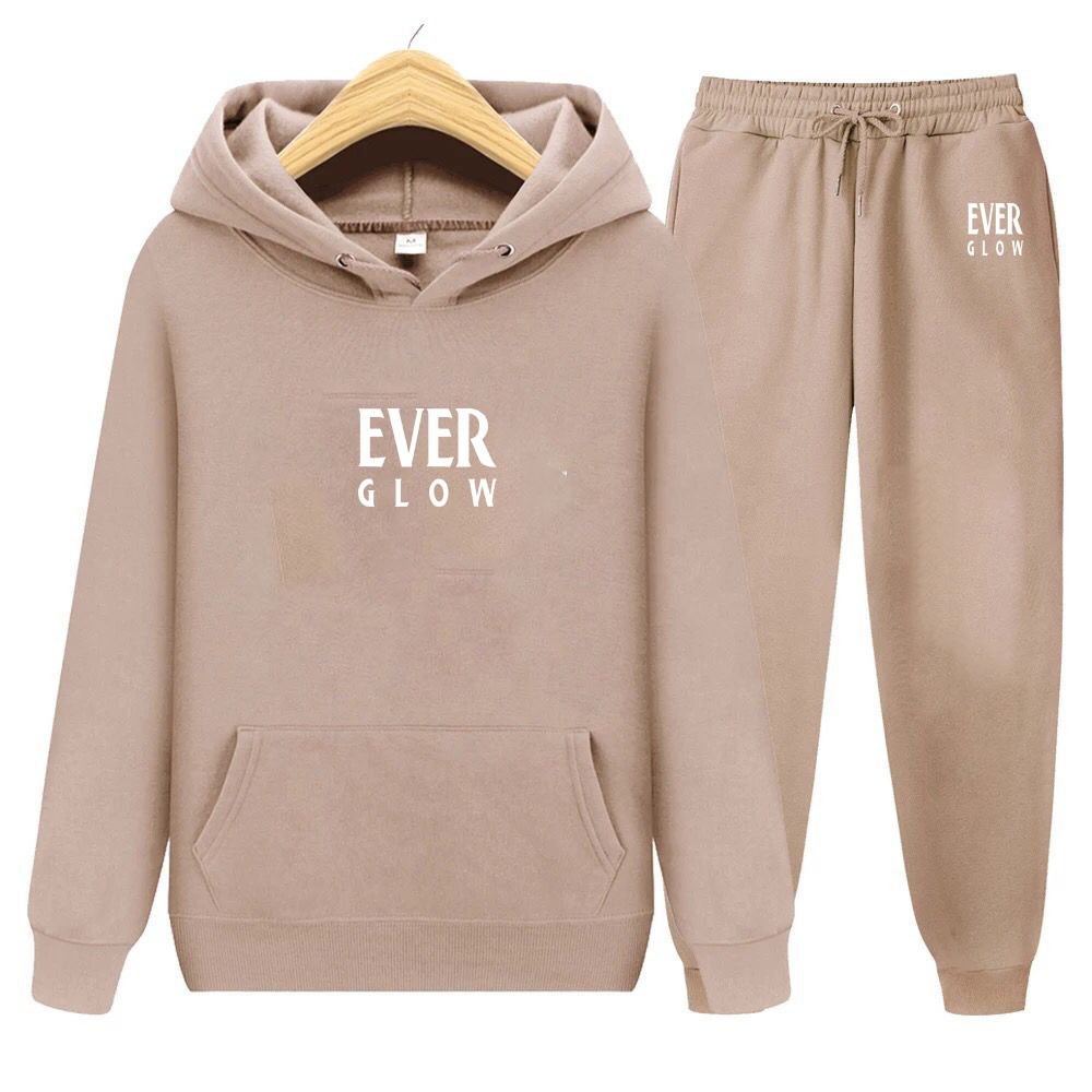 EVER GLOW New Style Custom logo Casual women tracksuit Outfit Quick Dry Tracksuit For Women Sports Training Wear Tracksuit