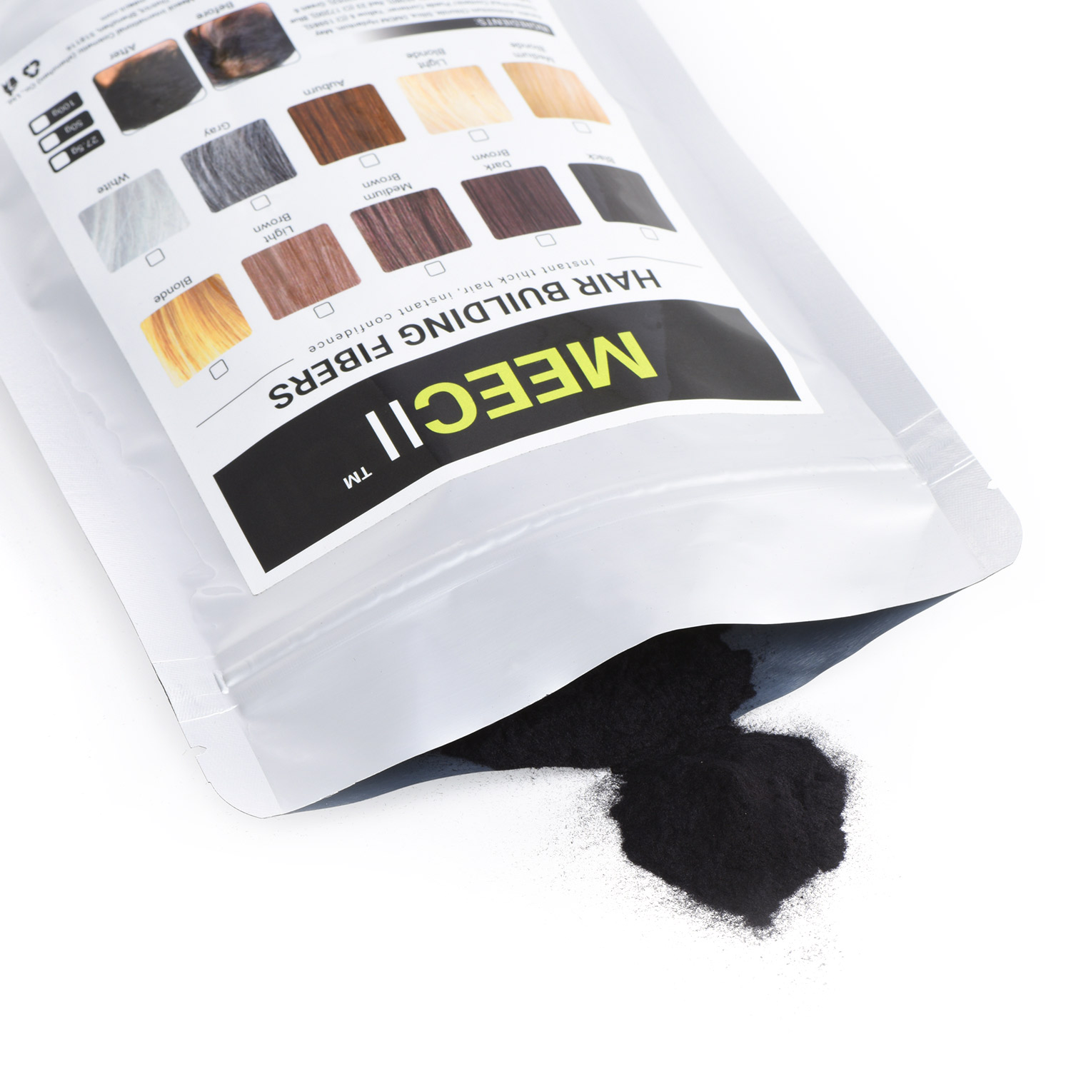 Meecii International Cosmetic (Shenzhen) Co., Ltd. MEECII Bag Packed 27.5G/50G/100G Refill Hair Loss Treatment Fibre Powder Fully Hair Building Fiber